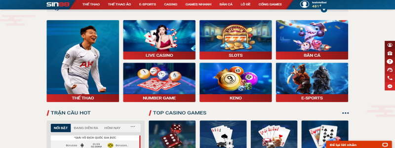 Giới thiệu sin88 với kho game đa dạng phong phú