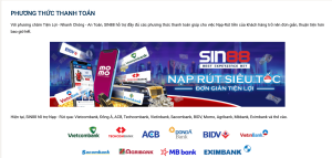 Các hình thức nạp rút tiền SIN88