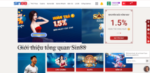 Giới thiệu nhà cái Sin88