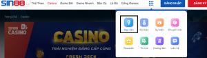 Nạp tiền vào tài khoản để chơi xóc đĩa SIN88