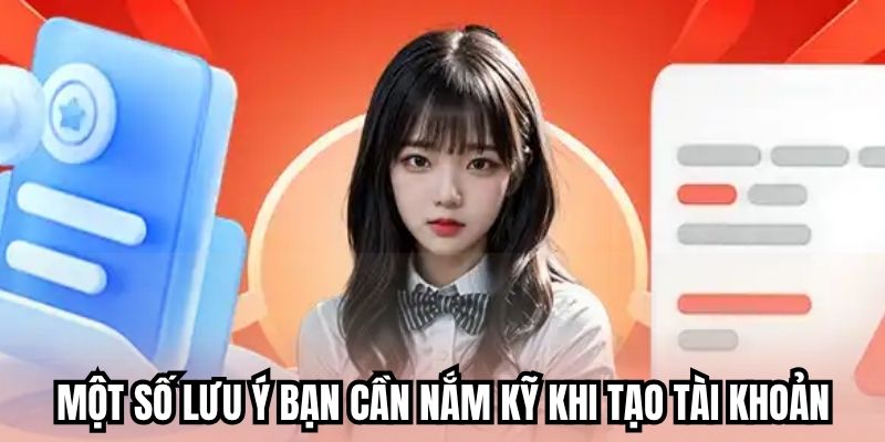 Một số lưu ý bạn cần nắm kỹ khi tạo tài khoản